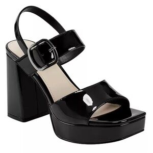 Mark Fisher Black Patent Leather Block Heels – Size 8.5
Never Worn | EC